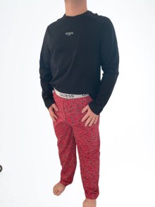 Pánské pyžamo GUESS U2BX02 PJ SET | černá | L