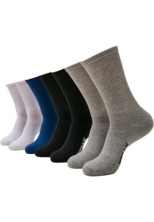 Urban Classics Logo Sport Socks 7-Pack black/white/heathergrey/blue - 39–42