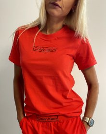 Dámské triko Calvin Klein QS6798E REIMAGINED HER | červená | XS