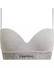 Dámská push-up bezkosticová podprsenka Calvin Klein QF6991E | šedá | 80D