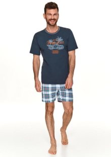 Pánské pyžamo Taro 2730 | tm.modrá | XXL