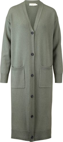 hessnatur Pletený kabátek khaki