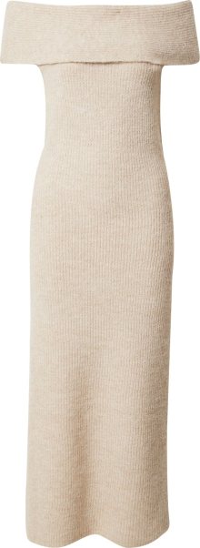 Gina Tricot Úpletové šaty \'Florentina\' cappuccino
