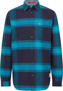 Tommy Jeans Košile námořnická modř / aqua modrá