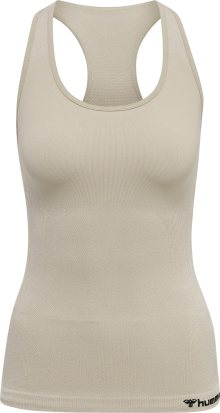 Hummel Sportovní top béžová / černá