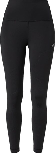 Reebok Sport Sportovní kalhoty \'Lux\' černá / bílá