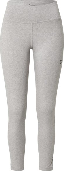 Reebok Sport Sportovní kalhoty šedý melír / černá
