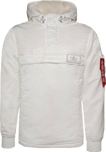 ALPHA INDUSTRIES Zimní bunda černá / bílá