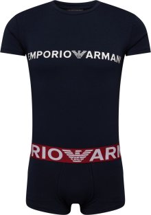 Emporio Armani Pyžamo krátké námořnická modř / červená / bílá