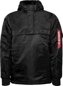 ALPHA INDUSTRIES Zimní bunda ohnivá červená / bílá
