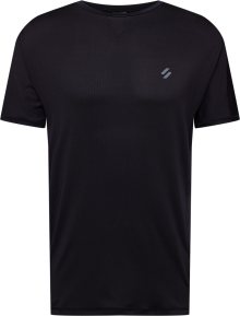 Superdry Funkční tričko šedá / černá