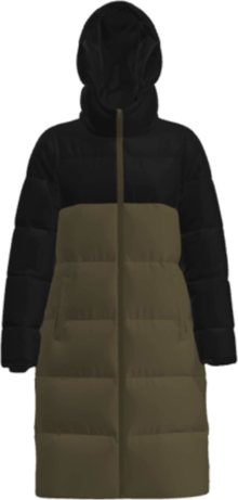 PIECES Zimní kabát \'Bee\' khaki / černá