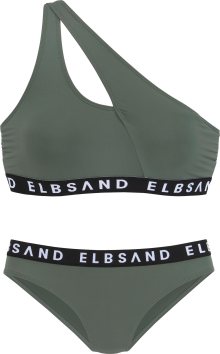 Elbsand Bikiny olivová / černá / bílá
