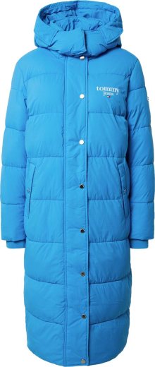 Tommy Jeans Zimní kabát námořnická modř / azurová / červená / bílá
