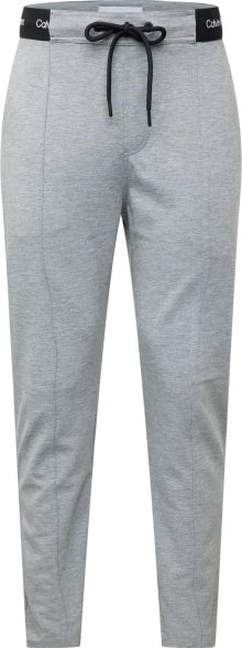 Calvin Klein Jeans Kalhoty šedý melír / černá