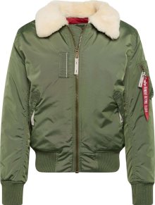 ALPHA INDUSTRIES Zimní bunda \'Injector III\' béžová / zelená / červená