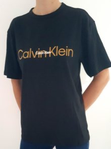 Dámské tričko Calvin Klein QS6914E MONOLITH HOLIDAY | černá | S