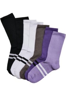 Urban Classics Double Stripes Socks 7-Pack multicolor - 39–42