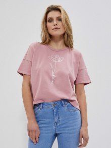 Růžové oversize tričko Moodo - XS