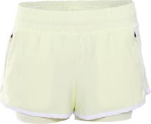 Spyder Sportovní kalhoty pastelově žlutá / bílá