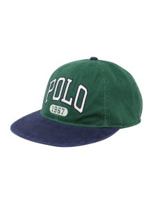 Polo Ralph Lauren Kšiltovka enciánová modrá / trávově zelená / bílá