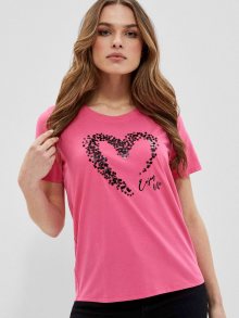 Růžové dámské tričko Moodo - XS