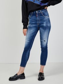Tmavě modré dámské zkrácené skinny fit džíny DSQUARED2 - M