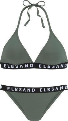 Elbsand Bikiny khaki / černá / bílá