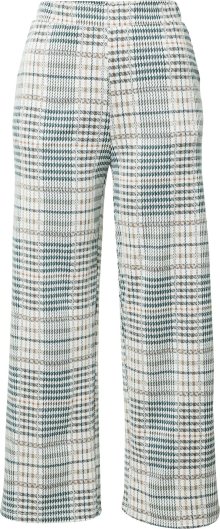 VILA Kalhoty \'RAJA\' béžová / khaki / smaragdová