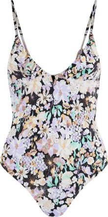PIECES Plavky \'Vaomi\' aqua modrá / světle fialová / jasně oranžová / černá