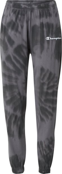 Champion Authentic Athletic Apparel Kalhoty šedá / černá / bílá