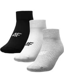 Dámské ponožky 4FŠedá melanž, bílá, černá