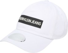 Calvin Klein Jeans Kšiltovka černá / bílá