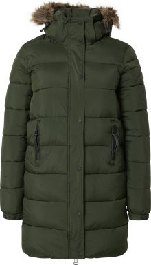 Superdry Zimní kabát tmavě zelená