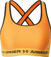 UNDER ARMOUR Sportovní podprsenka jasně oranžová / černá