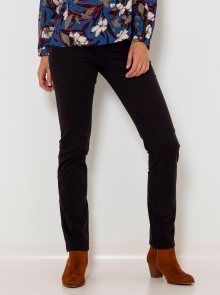 Černé straight fit kalhoty CAMAIEU - XL