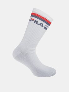 Sada dvou párů bílých dámských ponožek FILA - 39-42