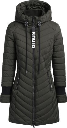 khujo Zimní kabát \'Nita\' khaki / černá / bílá