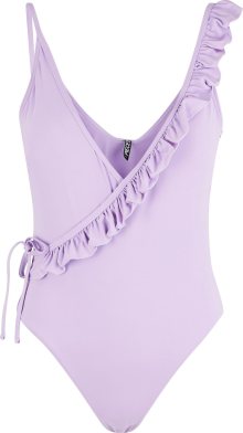PIECES Plavky \'Victoria\' světle fialová