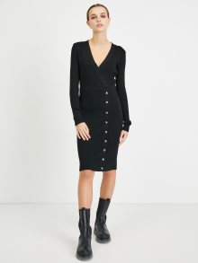 Černé pouzdrové svetrové šaty Guess Alexandra - XS