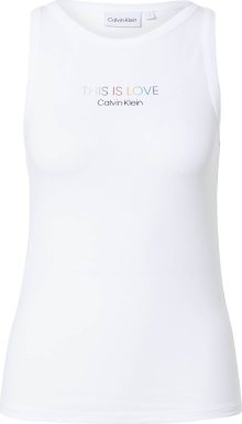 Calvin Klein Top \'PRIDE\' mix barev / černá / bílá
