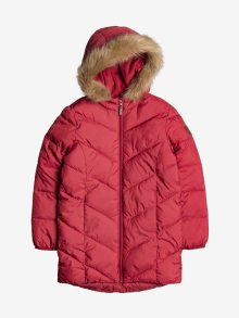Červená holčičí zimní bunda Roxy - 160