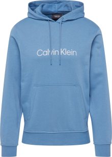 Calvin Klein Performance Sportovní mikina kouřově modrá / bílá