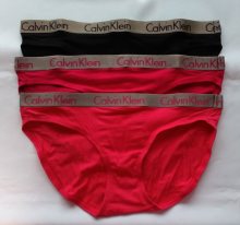 Dámské kalhotky Calvin Klein QD3561E 3 KUSY | růžová | L