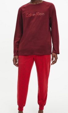 Pánské pyžamo Calvin Klein NM1592E | vínová | XL