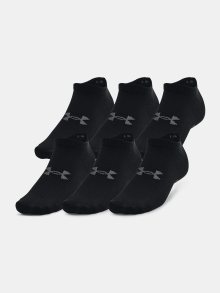 Ponožky Under Armour UA Essential No Show 6pk - černá - 36 1/2-40 1/2