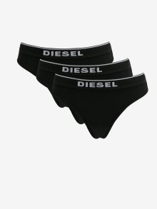 Sada tří černých dámských tang Diesel  - S