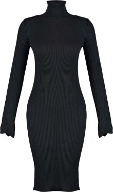 Trendyol Úpletové šaty černá