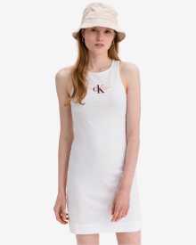Bílé dámské šaty Urban Logo Calvin Klein Jeans - XS