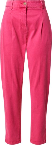 ESPRIT Kalhoty se sklady v pase pink